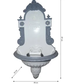 Tomco Aluminium-Wandbrunnen Wiener Bassena, ohne Hahn, ca. 87 cm