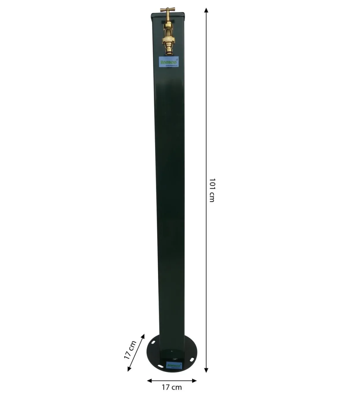 Tomco Stahl-Wassersäule Top, ca. H101 cm
