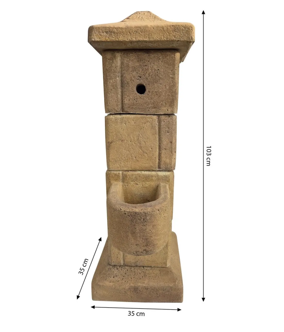 Tomco Stein-Gartenbrunnen Barcelona, ca. H103 cm