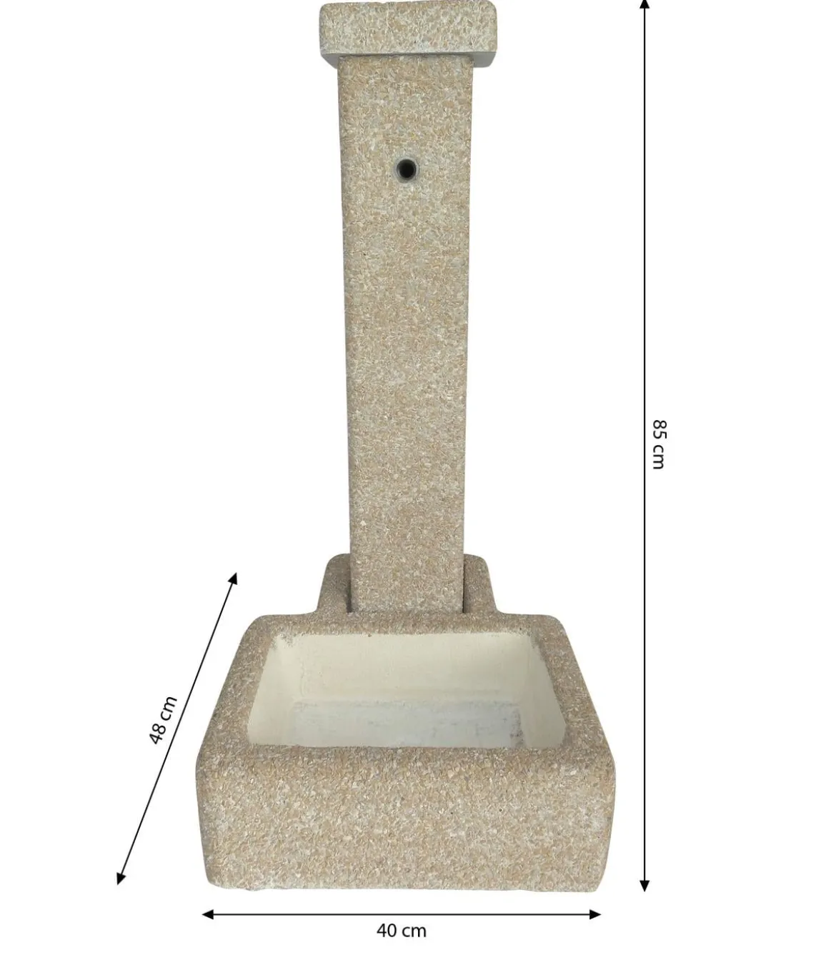 Tomco Stein-Gartenbrunnen Florenz, ca. H85 cm