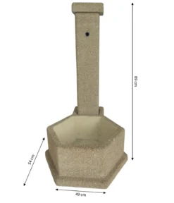 Tomco Stein-Gartenbrunnen Korfu, ca. H89 cm