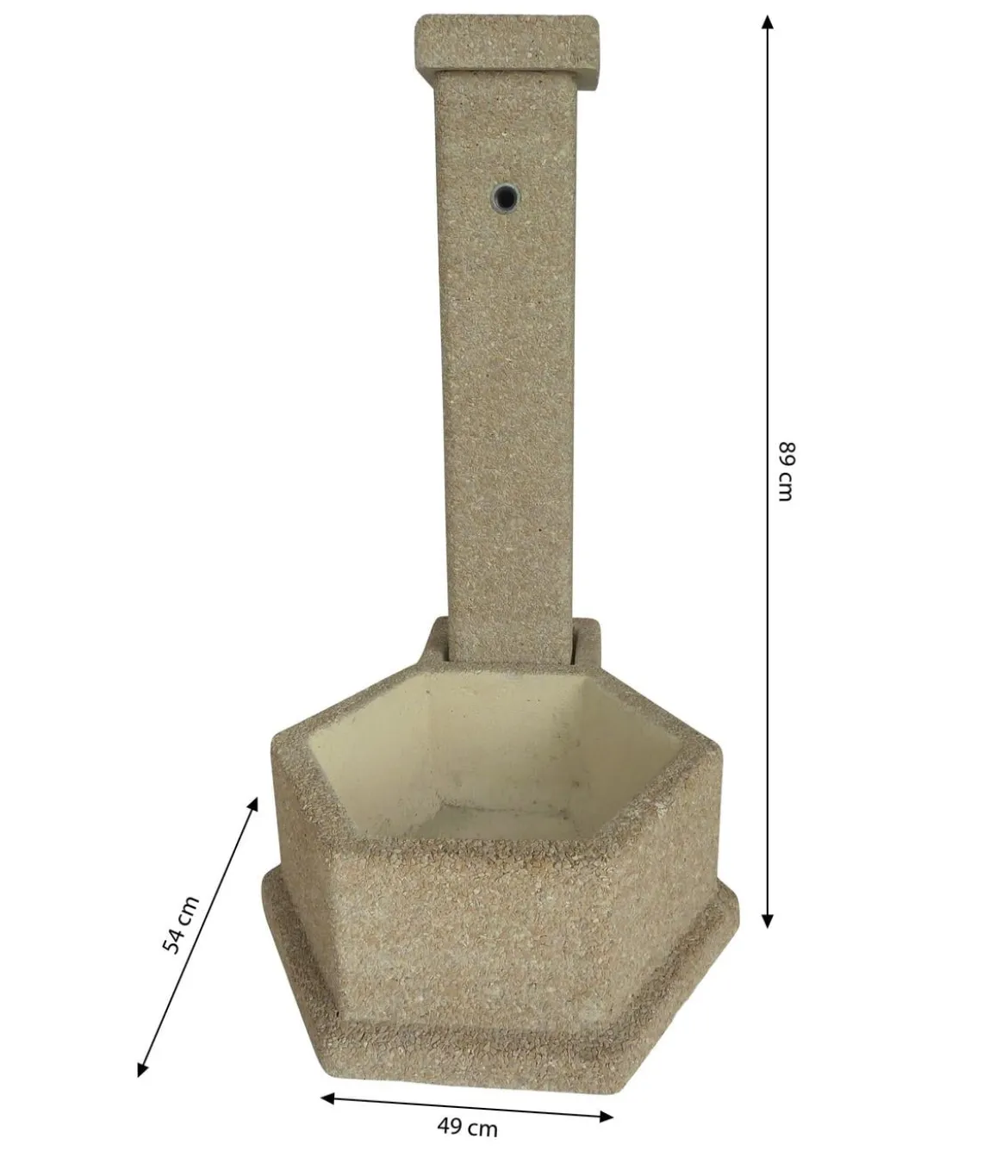 Tomco Stein-Gartenbrunnen Korfu, ca. H89 cm