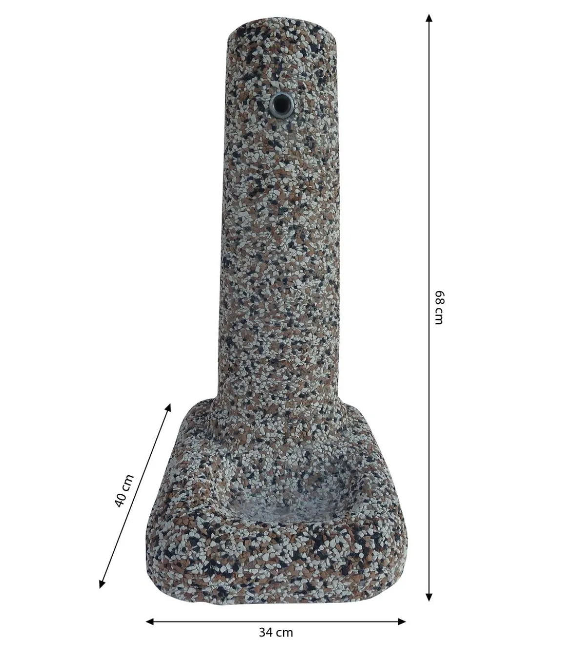 Tomco Stein-Gartenbrunnen Rimini, ca. H68 cm