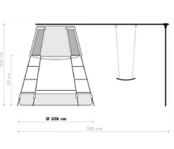 TP Toys Klettergerüst Move, ca. B350/H203/T119 cm