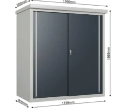 Trimetals Gartenschrank Guardian, ca. B176/H186,5/T98 cm