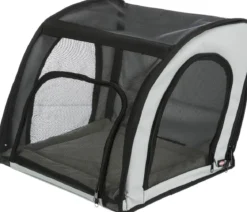 Trixie Autositz, grau/schwarz, ca. B44/H37/T40 cm
