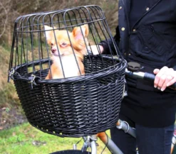 Trixie Fahrradkorb mit Gitter für Hunde