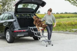 Trixie Falt-Treppe, grau, ca. B37/H60-70/T140-160 cm