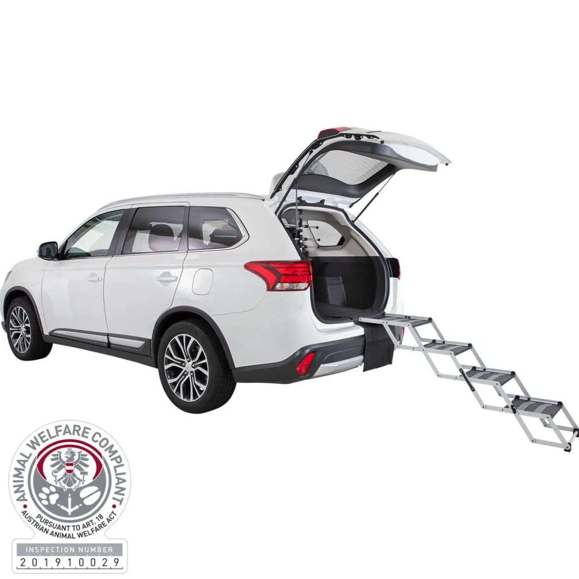 Trixie Falt-Treppe, grau, ca. B37/H60-70/T140-160 cm