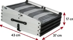 Trixie Falt-Treppe, grau, ca. B37/H60-70/T140-160 cm