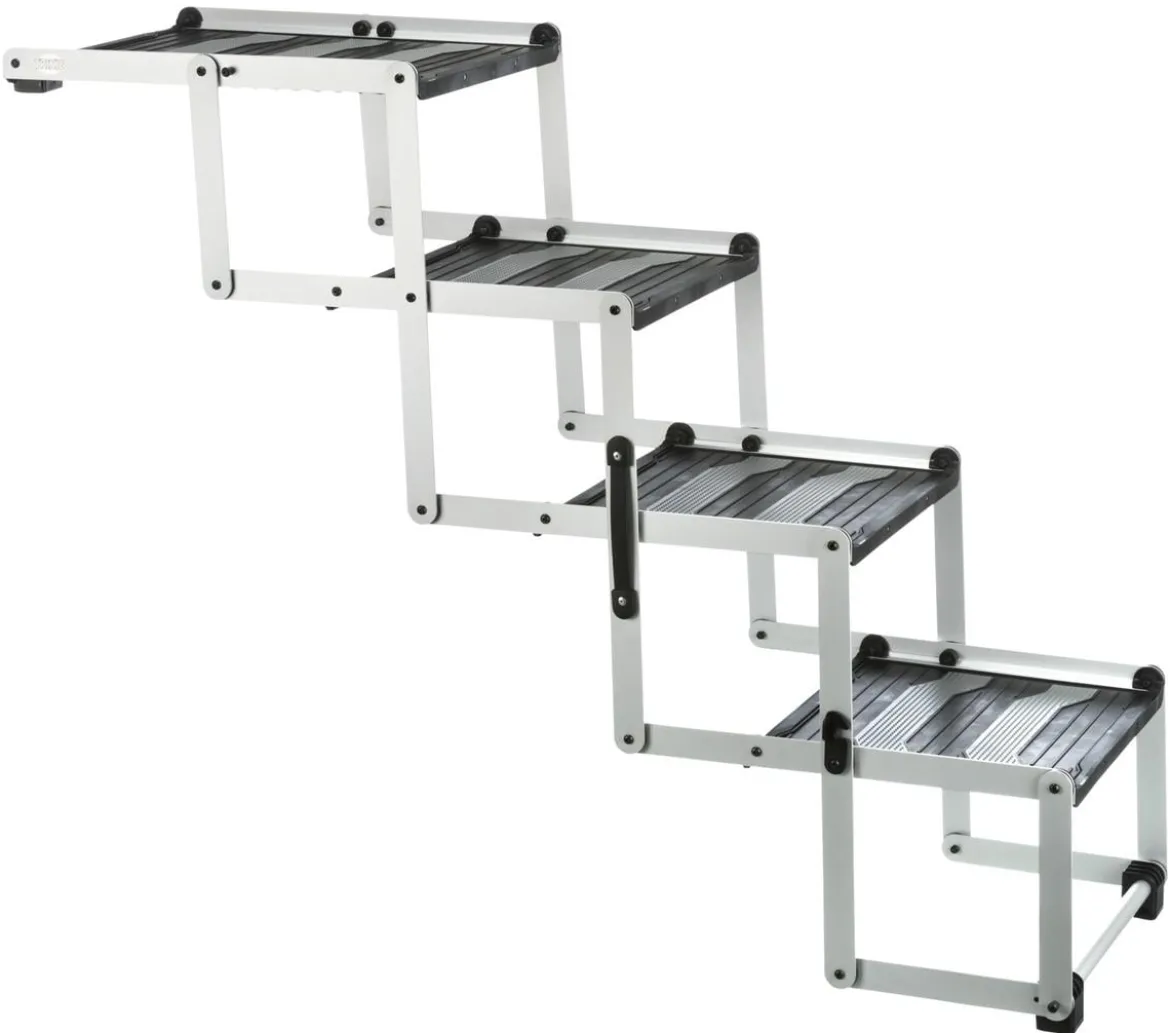 Trixie Falt-Treppe, grau, ca. B37/H60-70/T140-160 cm
