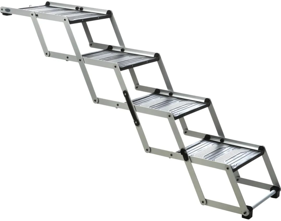 Trixie Falt-Treppe, grau, ca. B37/H60-70/T140-160 cm
