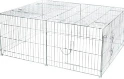 Trixie Freilaufgehege mit Abdeckung, ca. B144/H58/T116 cm