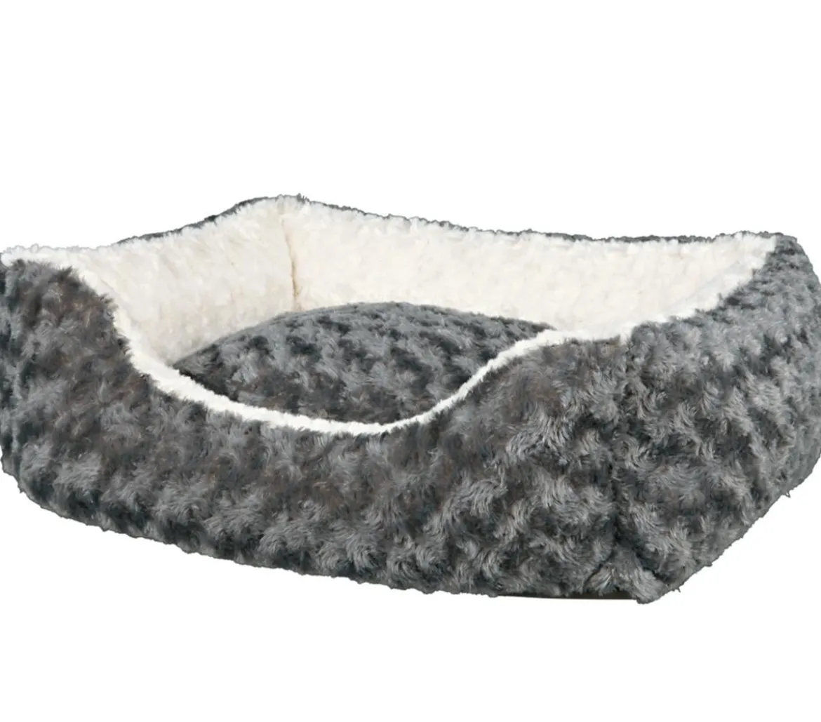 Trixie Hundebett Kaline, rechteckig grau/creme