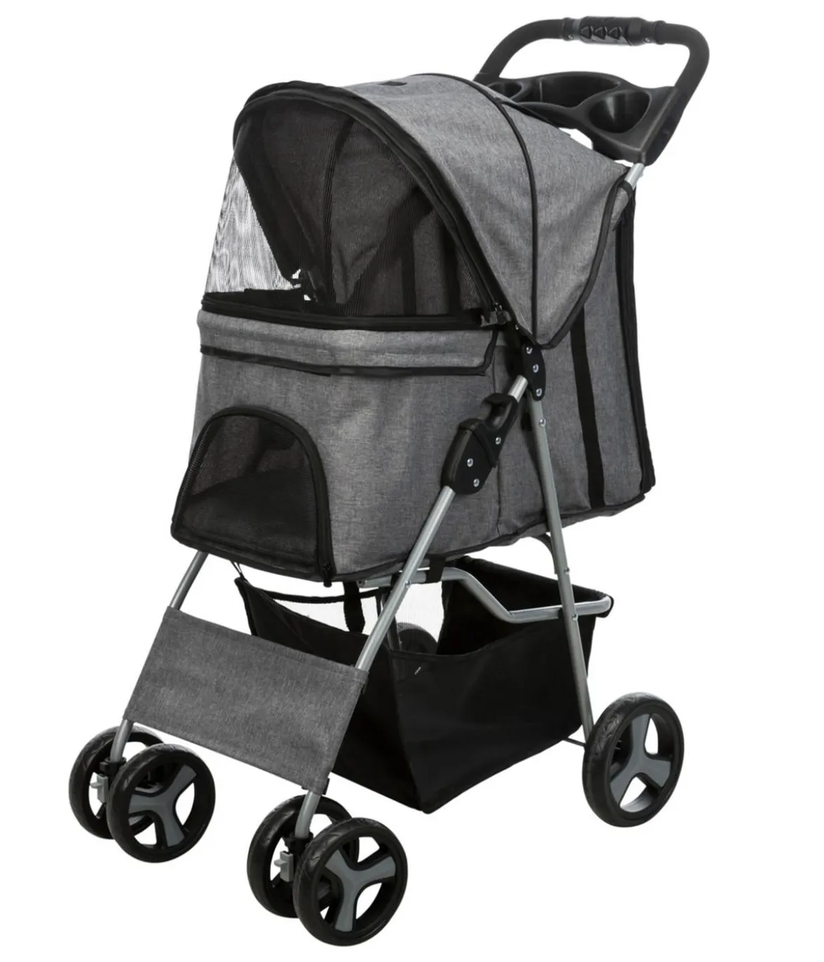 Trixie Hunde-Buggy, grau