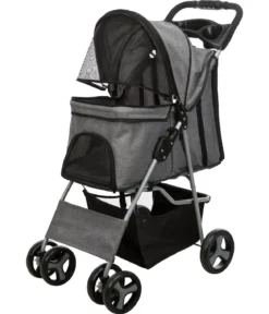 Trixie Hunde-Buggy, grau