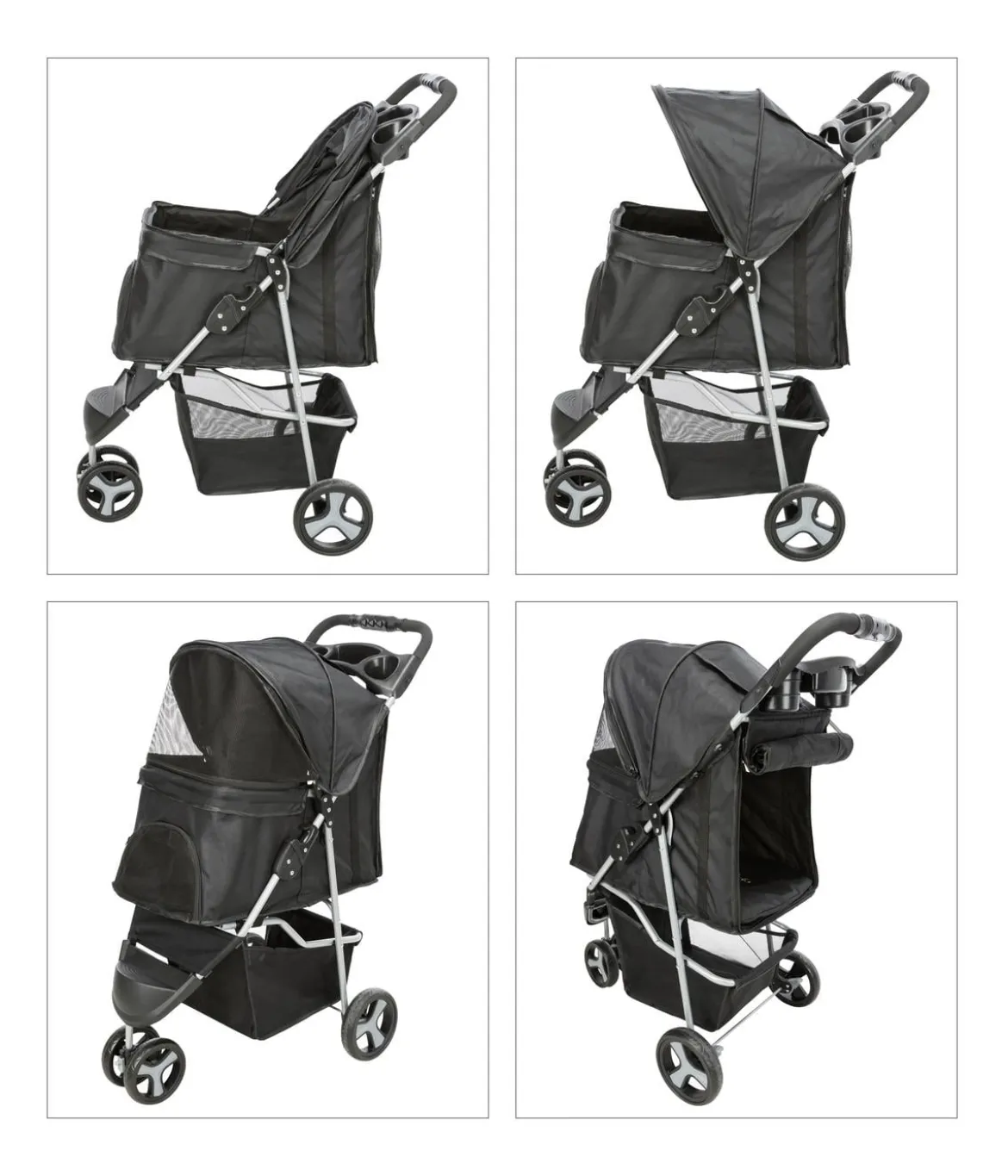 Trixie Hunde-Buggy, schwarz