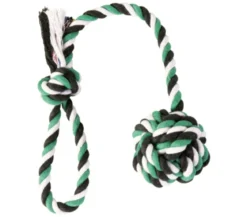 Trixie Hundespieltau mit eingeflochtenem Ball, ca. L30 cm