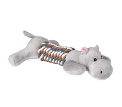 Trixie Hundespielzeug Figur mit Tau, 2 Figuren, ca. B32 cm