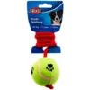 Trixie Hundespielzeug Tennisball am Seil, 50 cm