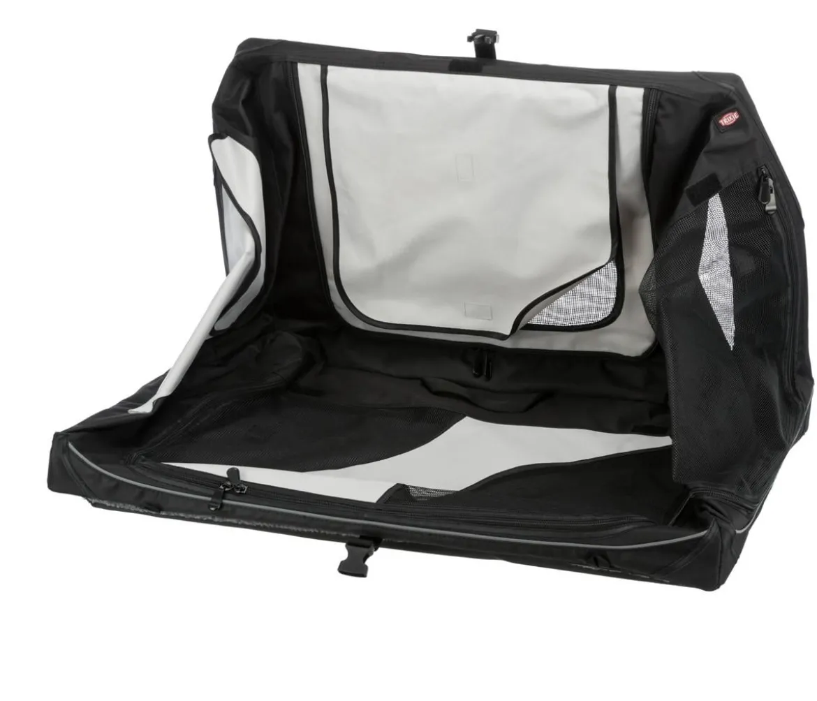 Trixie Hundetransportbox Vario, schwarz/grau