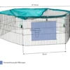 Trixie Jungtiergehege mit Netz, ca. B116/H58/T38 cm
