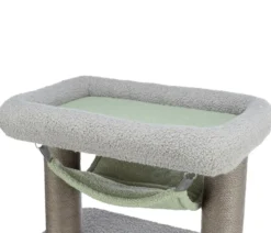 Trixie Junior Kratzbaum Lunito, grau/mint, ca. B52/H71/T34 cm