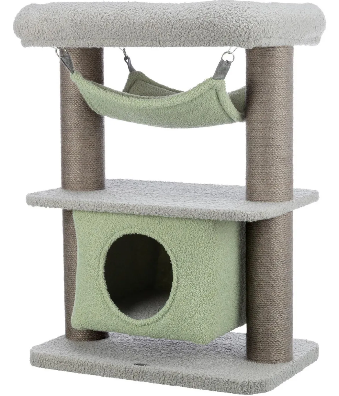 Trixie Junior Kratzbaum Lunito, grau/mint, ca. B52/H71/T34 cm
