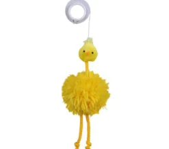 Trixie Katzenspielzeug Huhn am Gummiband, 20 cm