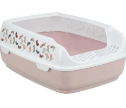 Trixie Katzentoilette Delio, flieder/weiß, ca. B50/H20/T38 cm