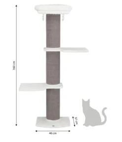 Trixie Kratzbaum Acadia, grau, ca. B46/H160/T37 cm