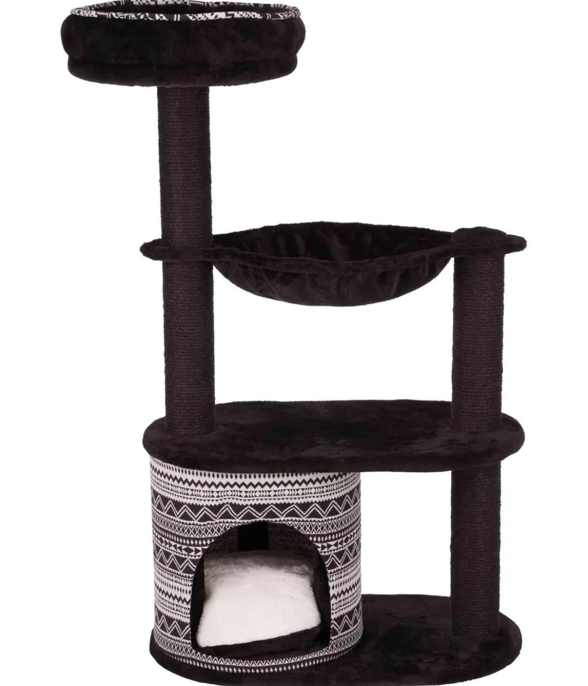 Trixie Kratzbaum Giada, schwarz/weiß, ca. B65/H112/T38 cm