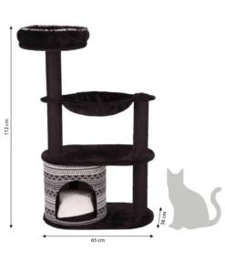 Trixie Kratzbaum Giada, schwarz/weiß, ca. B65/H112/T38 cm