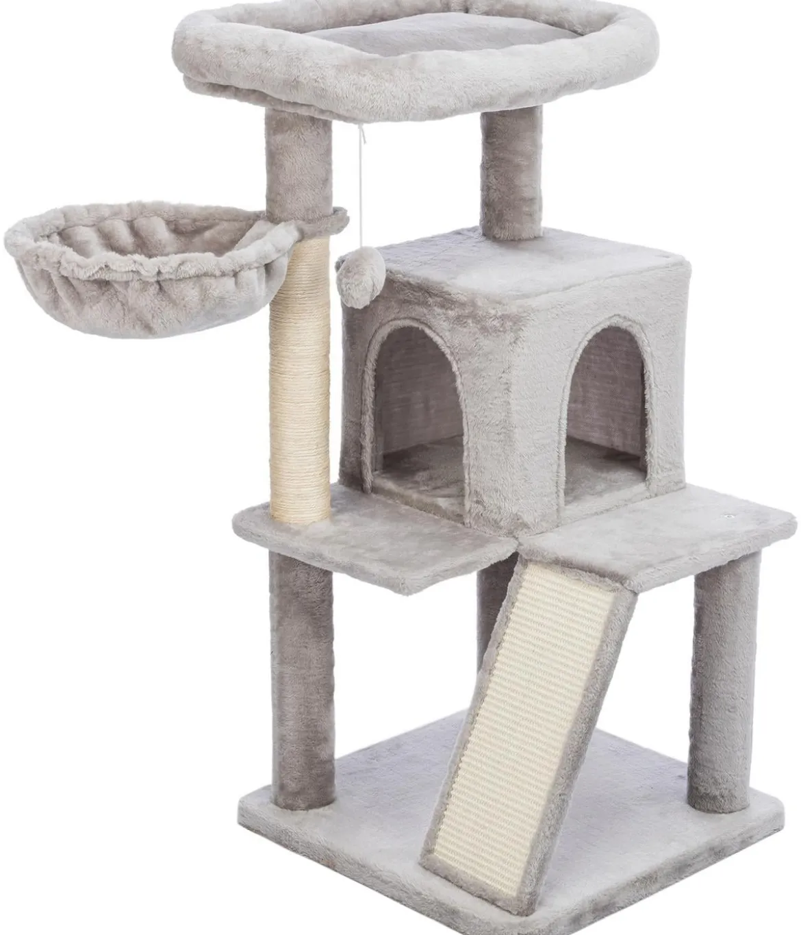 Trixie Kratzbaum Junior Pepito, grau, ca. B48/H98/T48 cm