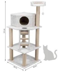 Trixie Kratzbaum Marlena, lichtgrau, ca. B60/H151/T60 cm