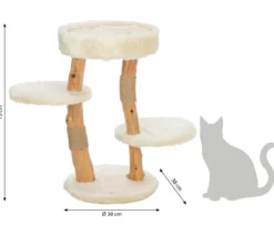 Trixie Kratzbaum Santo, creme, ca. B38/H73/T38 cm