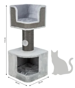 Trixie Kratzbaum XXL Ava II, grau, ca. B50/H112/T50 cm