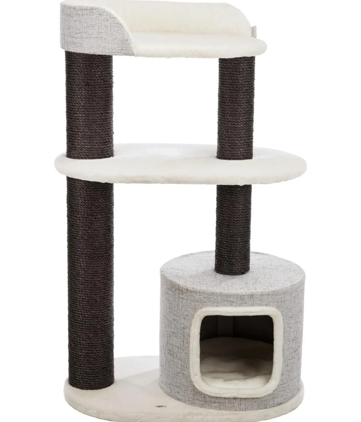 Trixie Kratzbaum XXL Cara, weiß/grau, ca. B78/H128/T48 cm