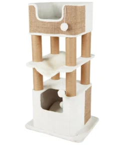 Trixie Kratzbaum XXL Lucano, weiß/taupe, ca. B58/H110/T48 cm
