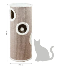 Trixie Kratztonne Edoardo, taupe/creme