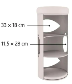 Trixie Kratztonne Gracia, grau, ca. Ø38/H85 cm