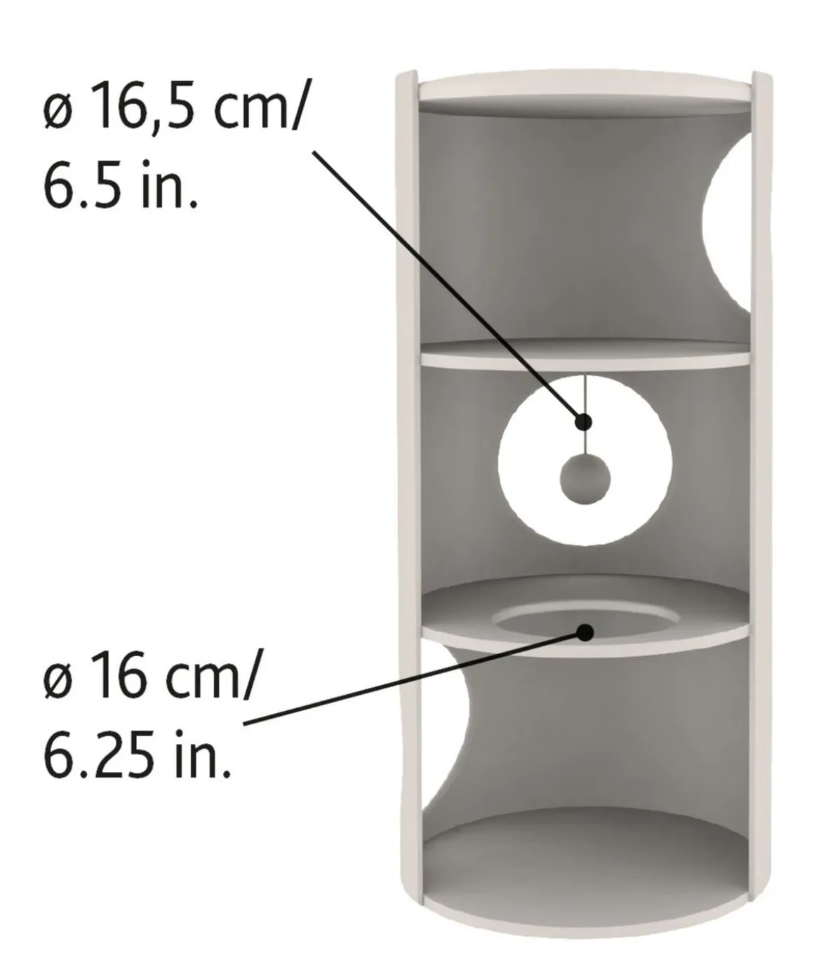 Trixie Kratztonne Samuel, natur/beige, ca. Ø36/H70 cm