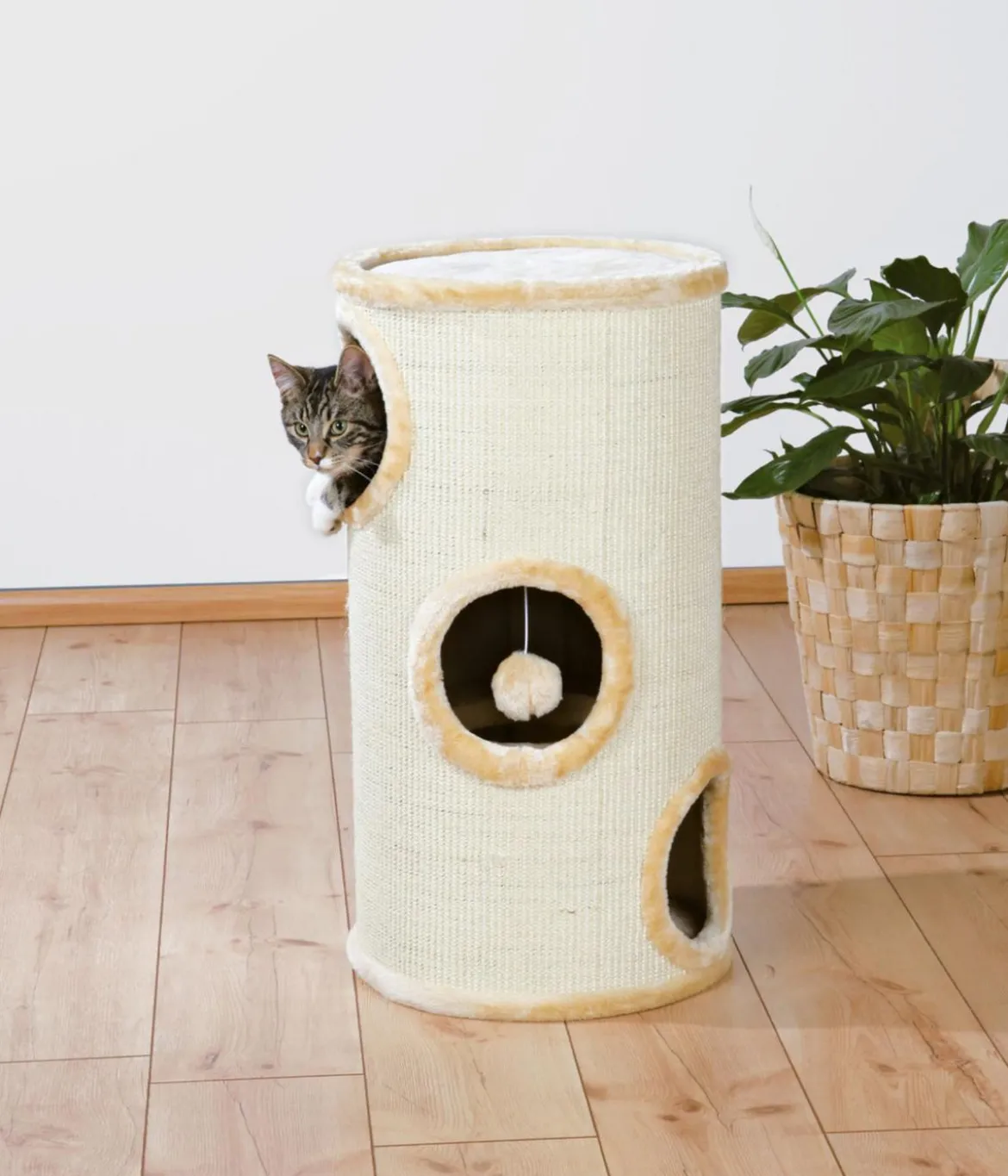 Trixie Kratztonne Samuel, natur/beige, ca. Ø36/H70 cm