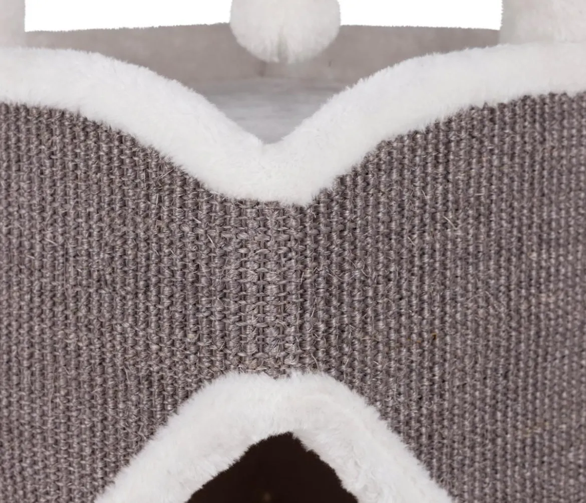 Trixie Kratzturm Cat Tower Arma, grau/weiß, ca. B38/H98/T38 cm