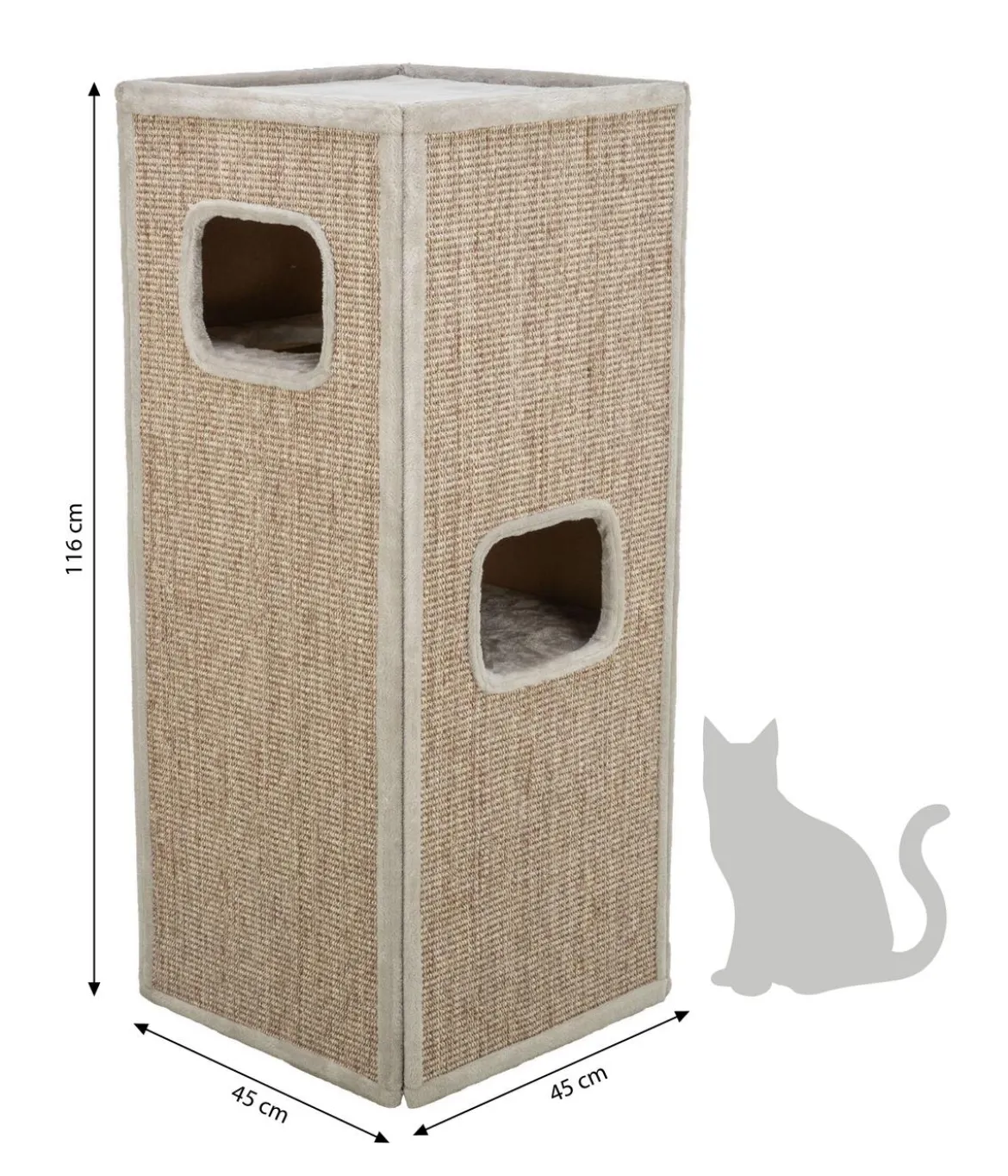 Trixie Kratzturm Juno, grau, ca. B45/H116/T45 cm