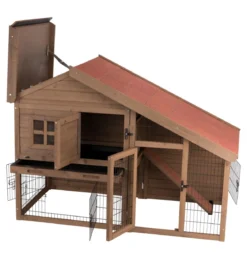 Trixie Natura Kleintierstall mit Freilaufgehege, ca. B151/H107/T80 cm