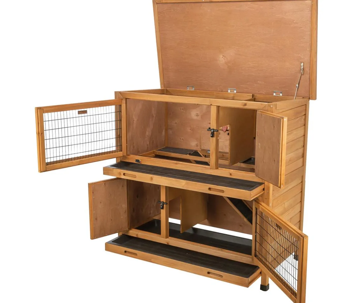Trixie Natura Kleintierstall mit Wärmedämmung, ca. B116/H113/T65 cm