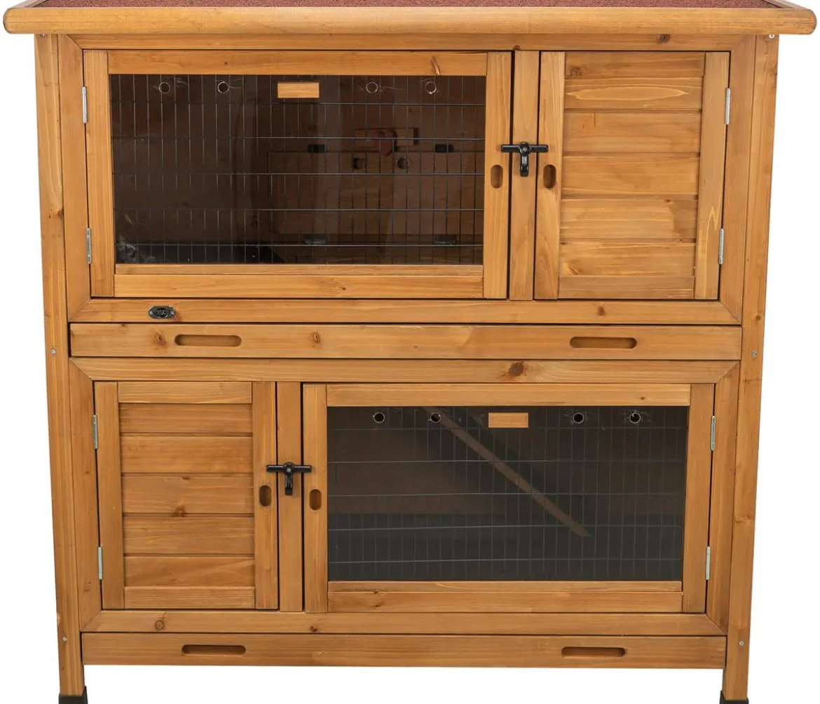 Trixie Natura Kleintierstall mit Wärmedämmung, ca. B116/H113/T65 cm