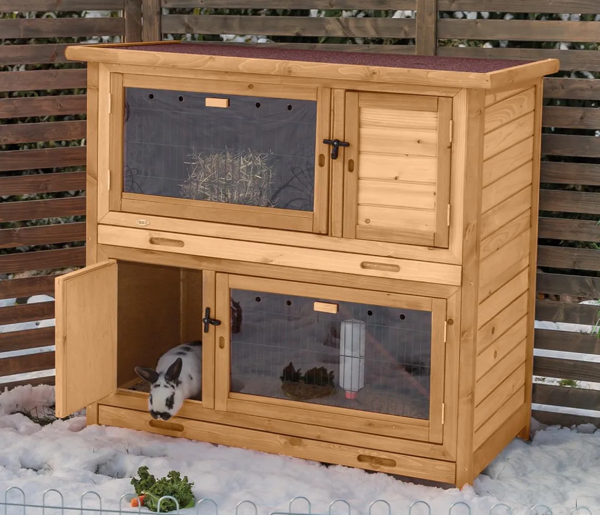Trixie Natura Kleintierstall mit Wärmedämmung, ca. B116/H113/T65 cm