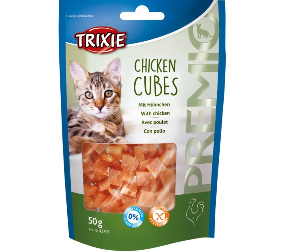 Trixie Premio Katzensnack Chicken Cubes, 50 g